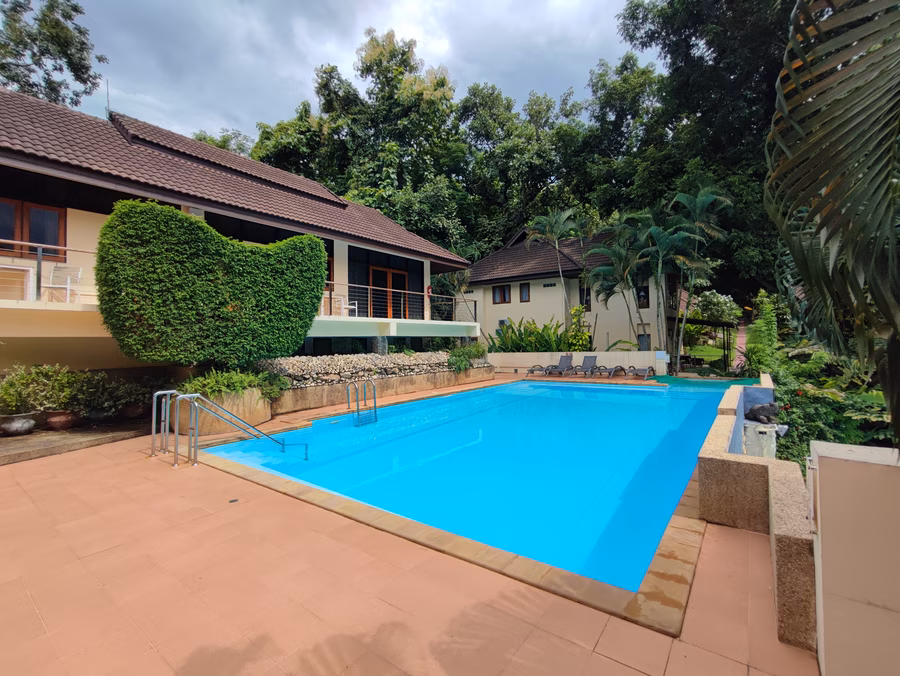 Pool 1, with a resident by the far corner.